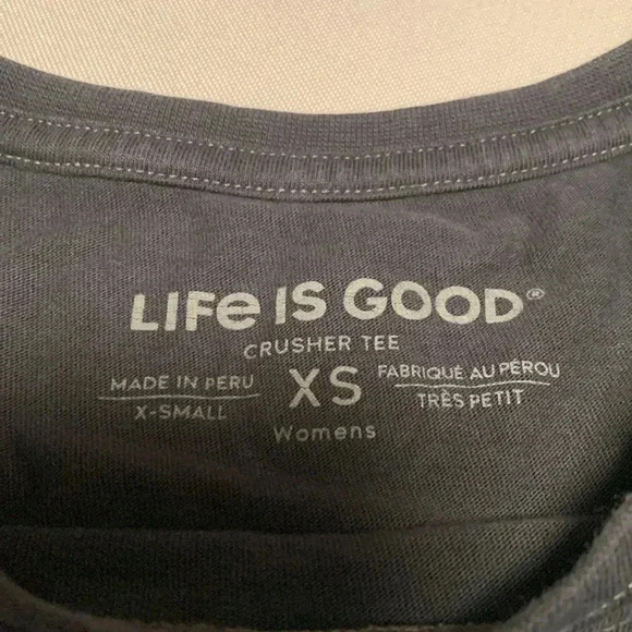 Life Is Good Women’s Crusher happy camper Tee,Size X-Small. - Picture 2 of 5